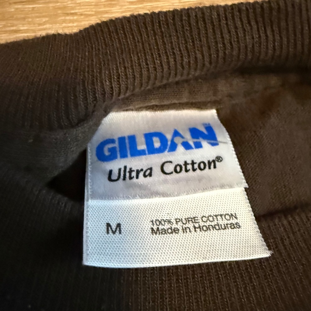 Gildan Operation Iraqi‎ Freedom Kuwait Embroidered Long Sleeve T-Shirt Brown M - Picture 3 of 7